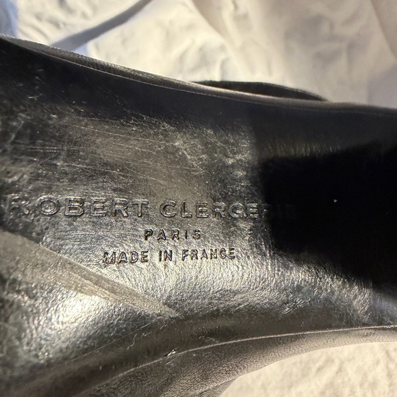 Robert Clergerie Black Leather Ankle Boots - Picture 5 of 6